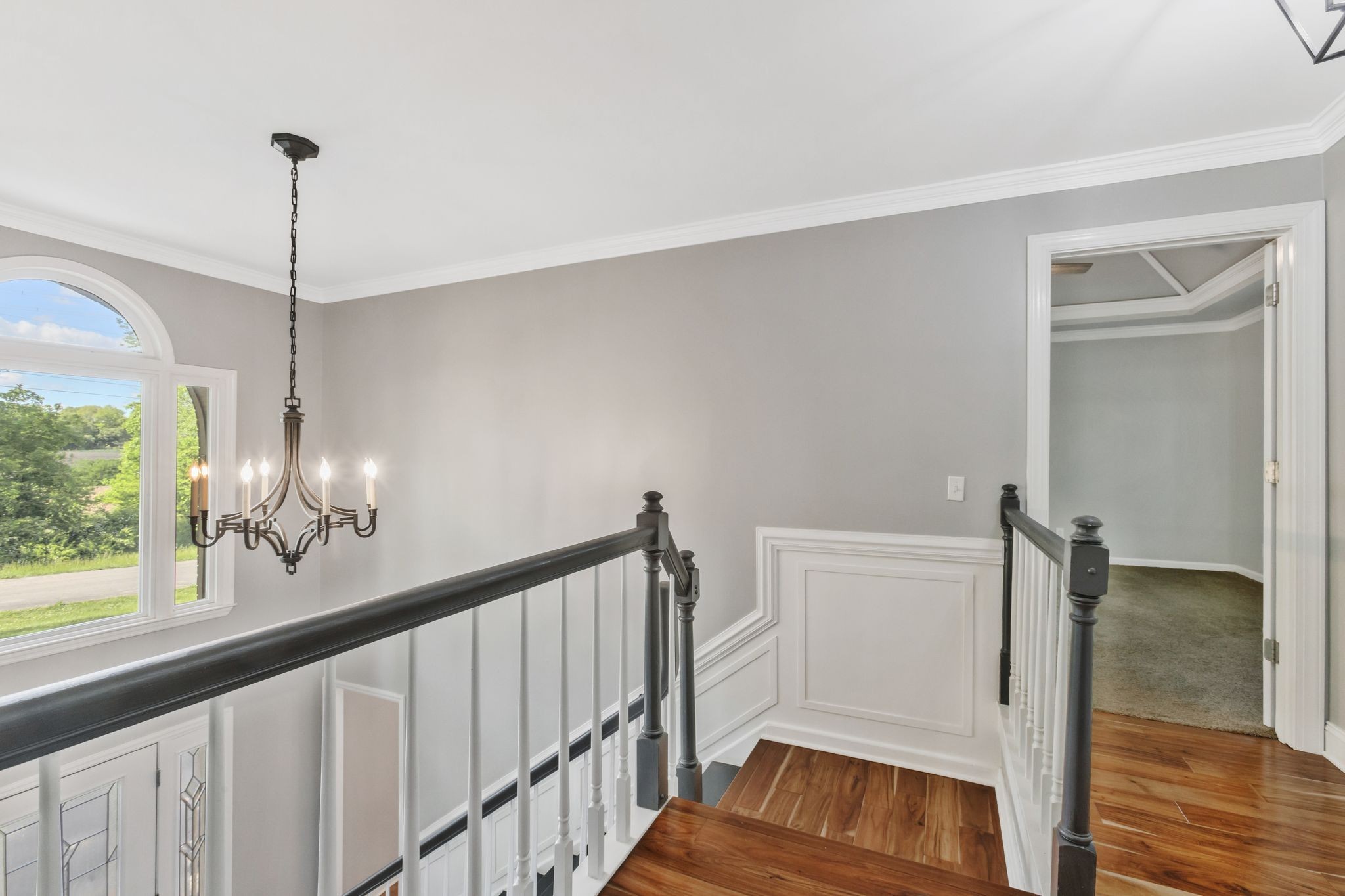 3508 Forest Park Road Springfield, TN 37172 - Photo 15 of 45 a view of a hallway with wooden floor and stairs