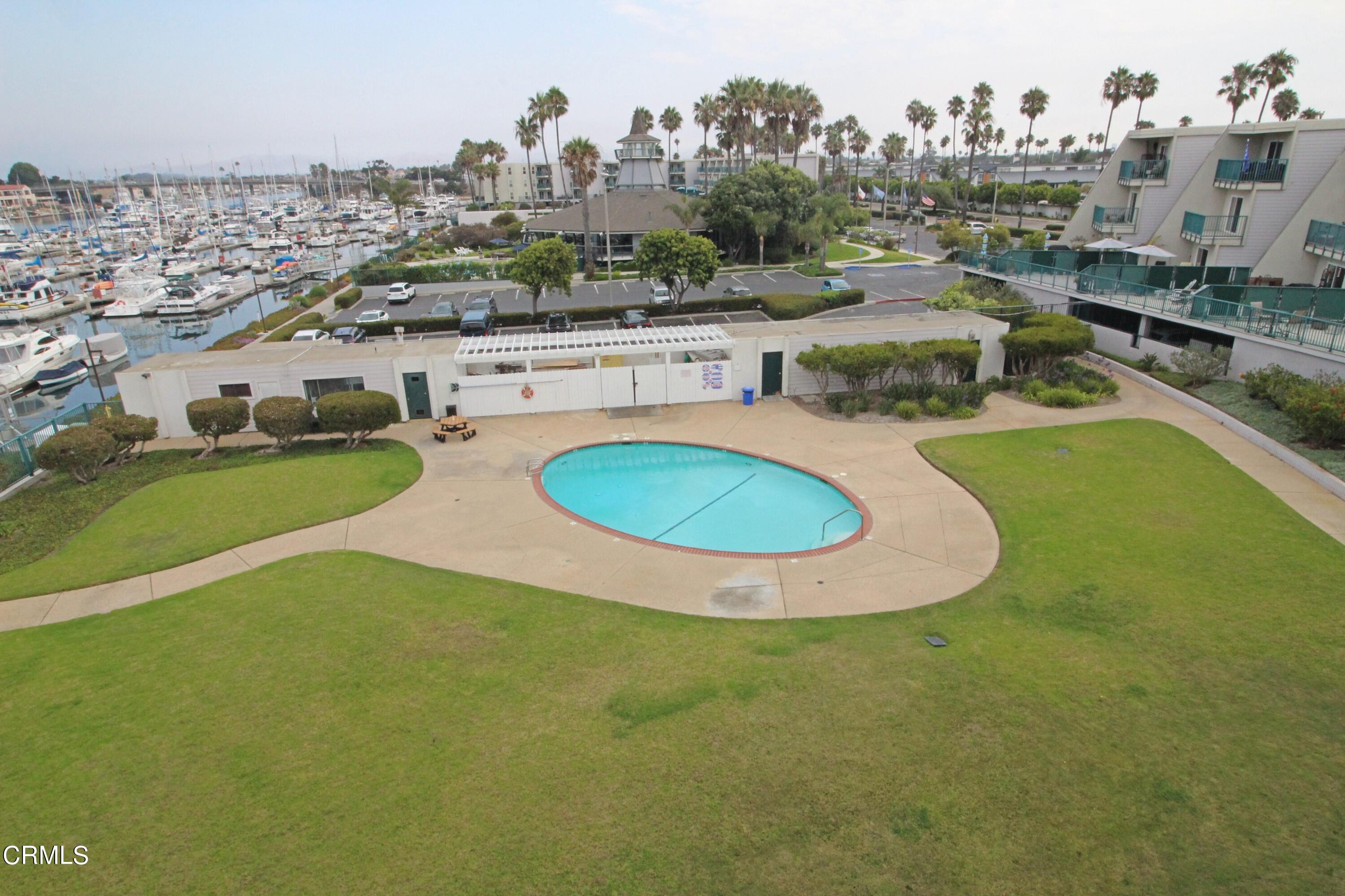3101 Peninsula Road, Unit 312 Oxnard, CA 93035 - Photo 23 of 26 an aerial view of a house with swimming pool