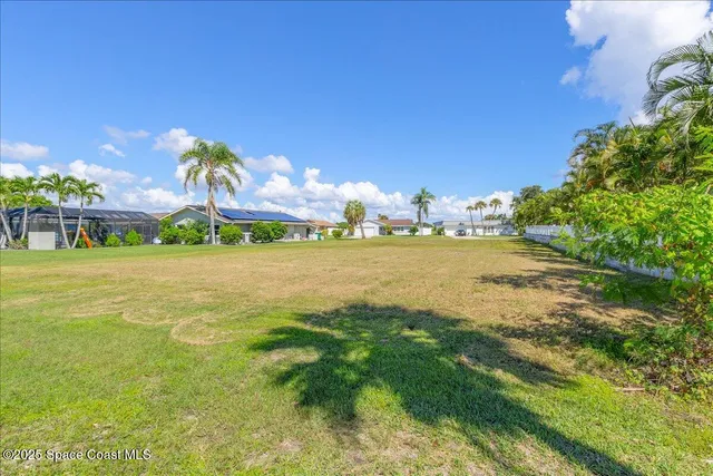 a view of a water with an outdoor space