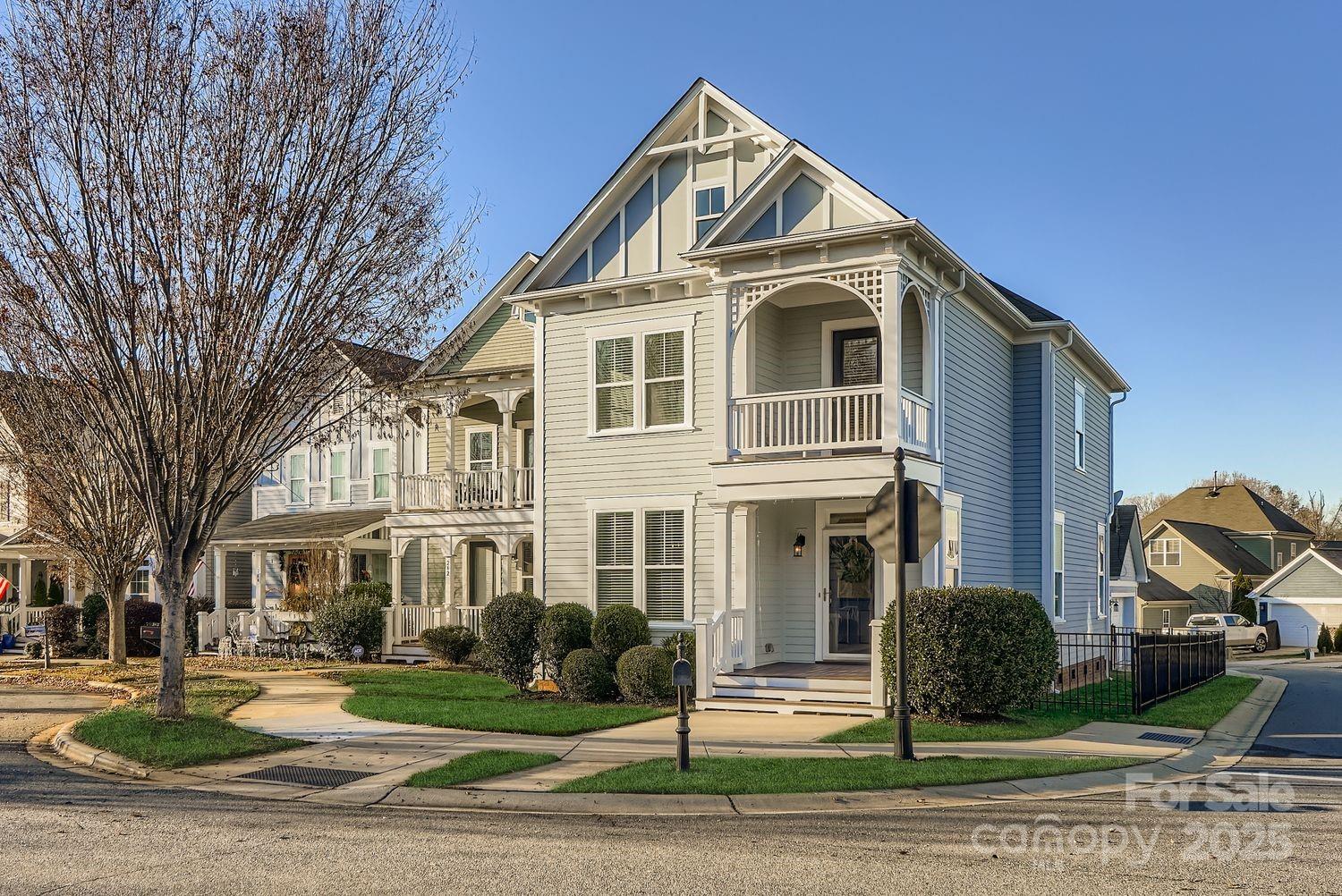 a front view of a house