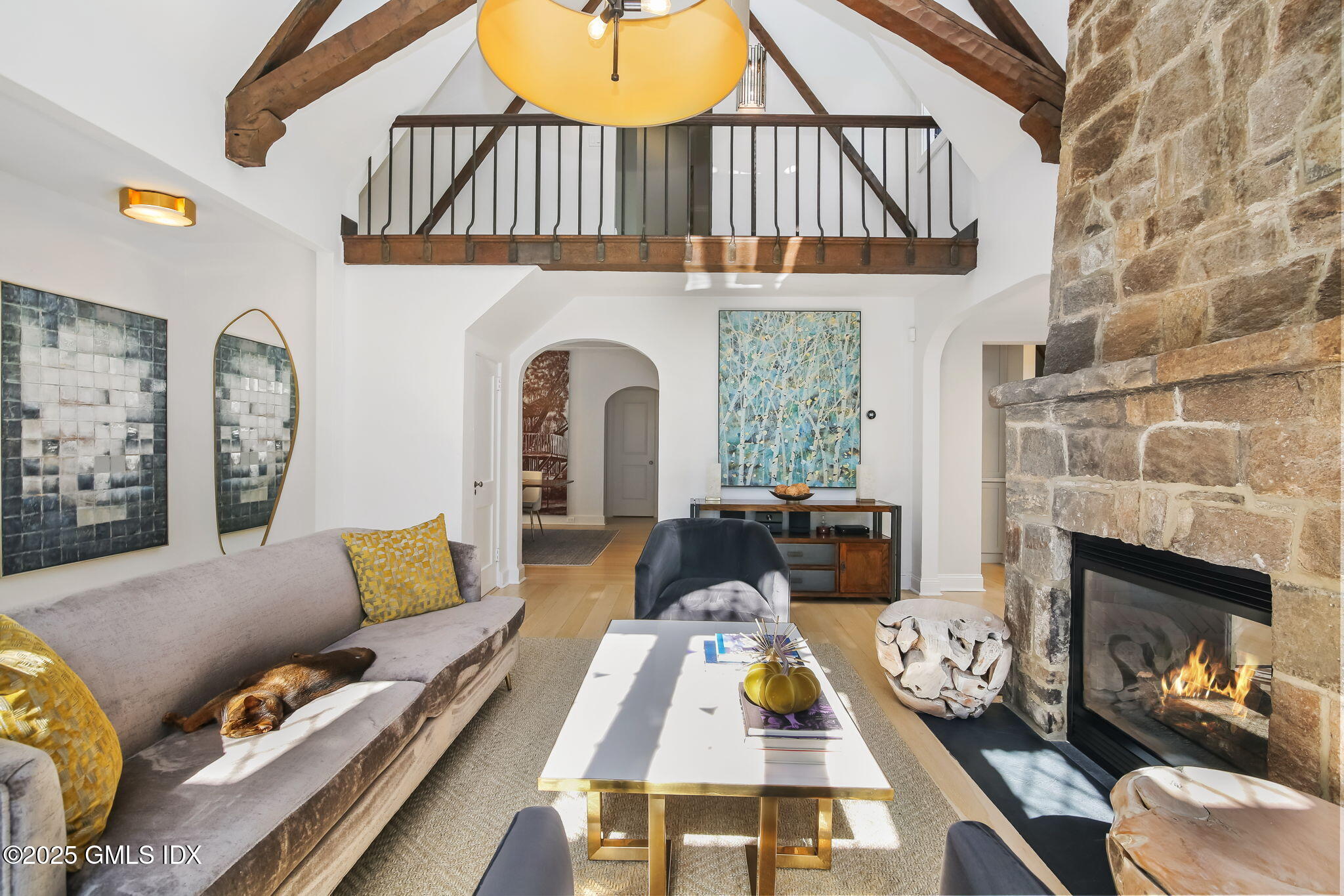 7 Stanwich Road Greenwich, CT 06830 - Photo 6 of 38 a living room with furniture and a fireplace