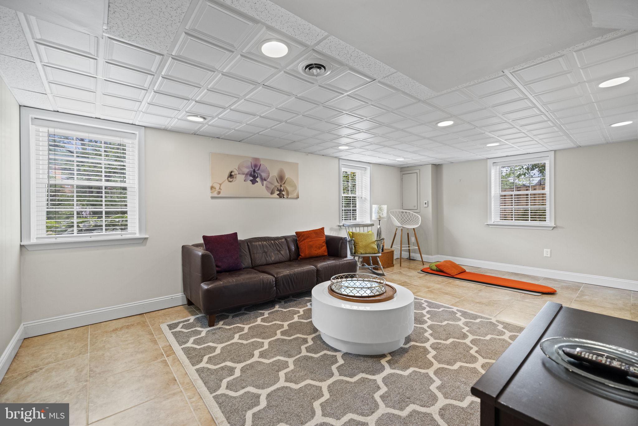 7002 Fort Hunt Road Alexandria, VA 22307 - Photo 20 of 33 Lower Level Recreation Area