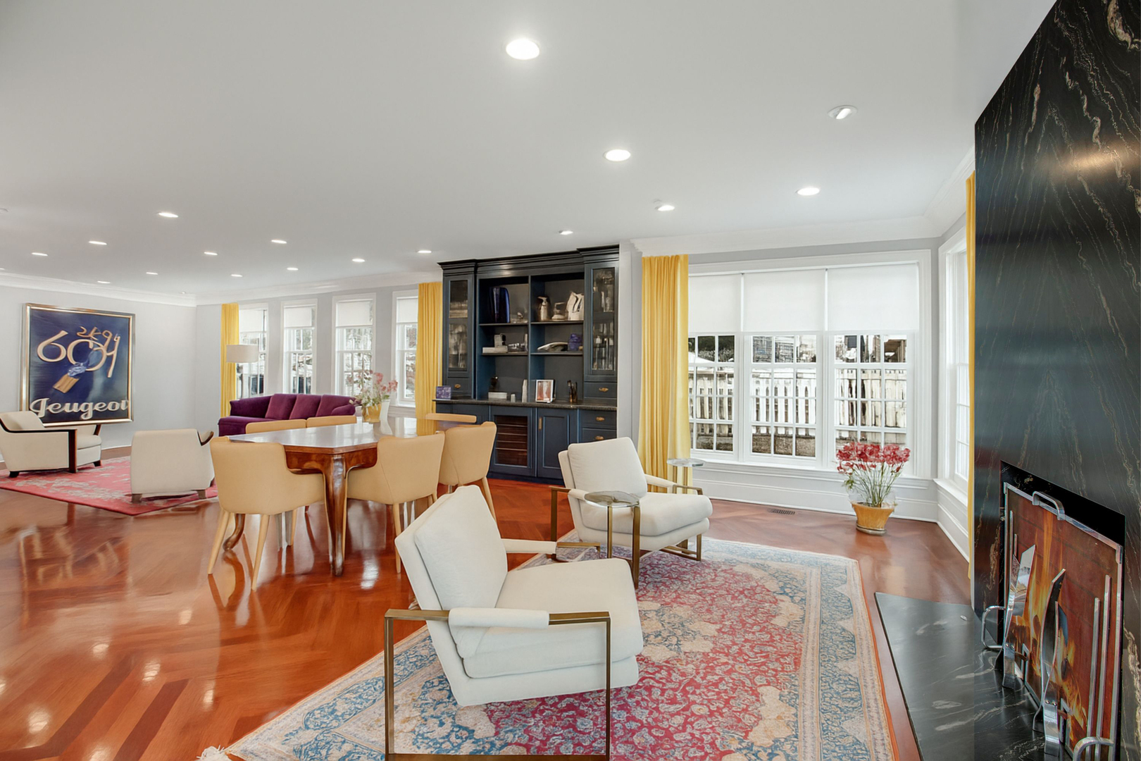 650 South Grove Avenue Barrington, IL 60010 - Photo 11 of 44 a living room with dining room and wooden floor