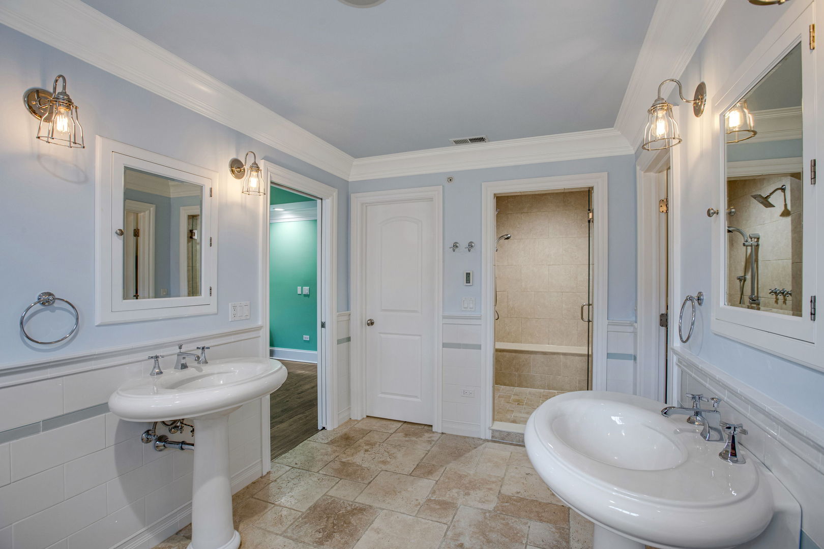 650 South Grove Avenue Barrington, IL 60010 - Photo 22 of 44 a bathroom with a sink double vanity and a mirror