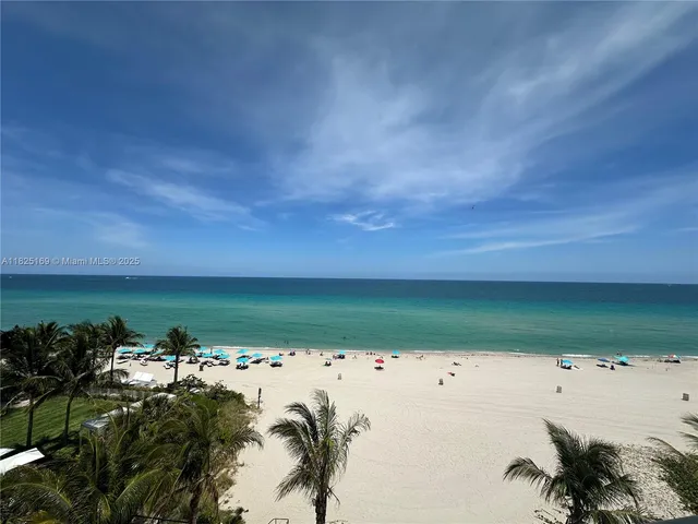 a yard with lake view