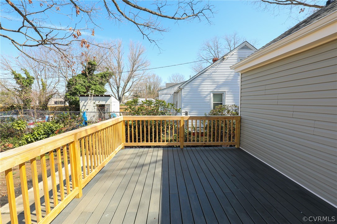 3908 Decatur Street Richmond, VA 23224 - Photo 16 of 23 a view of balcony with wooden floor