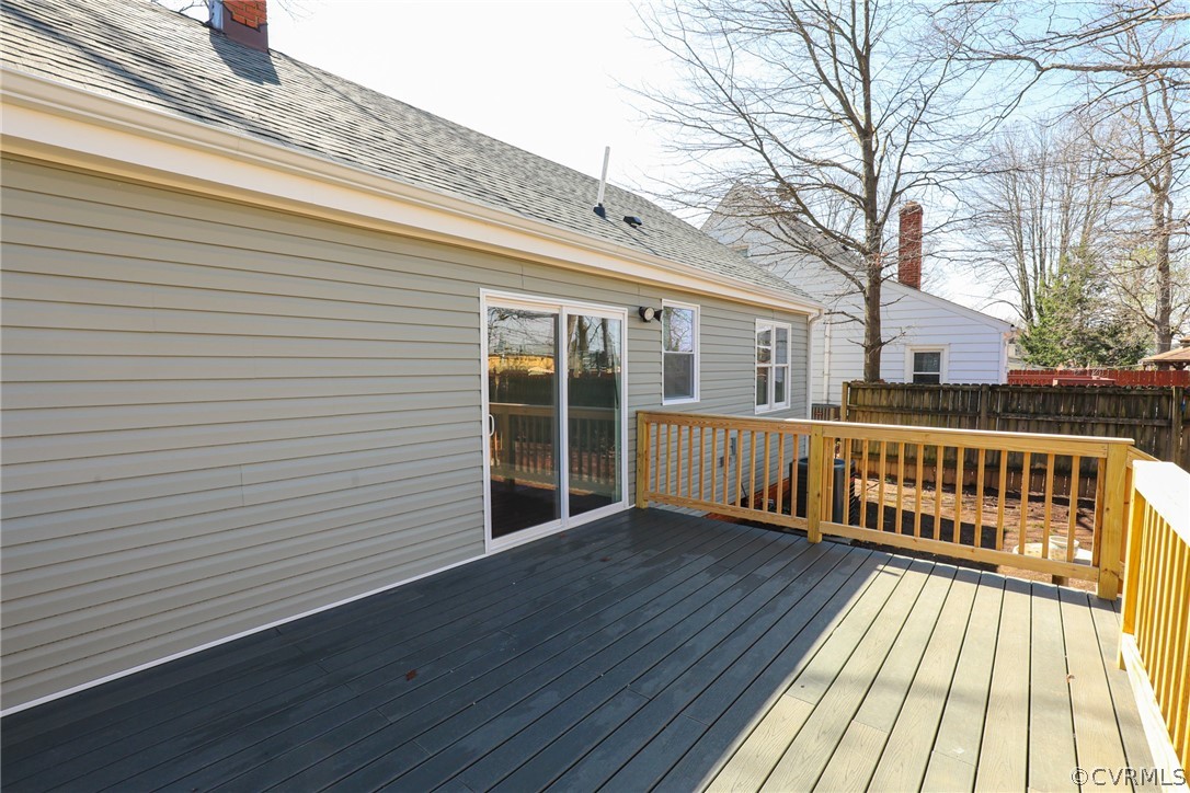 3908 Decatur Street Richmond, VA 23224 - Photo 17 of 23 a view of a house with a deck