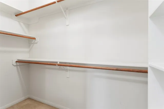 a close up view of racks on the wall