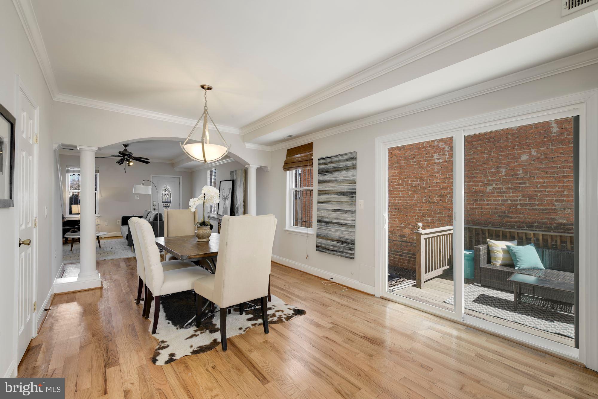 724 Columbia Road Northwest Washington, DC 20001 - Photo 32 of 33 Open floor plan with side deck
