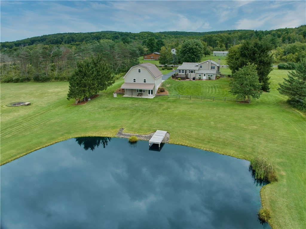 127 Brickhouse Road Veteran, NY 14845 - Photo 2 of 42 Gorgeous glistening pond stocked with bass and a dock
