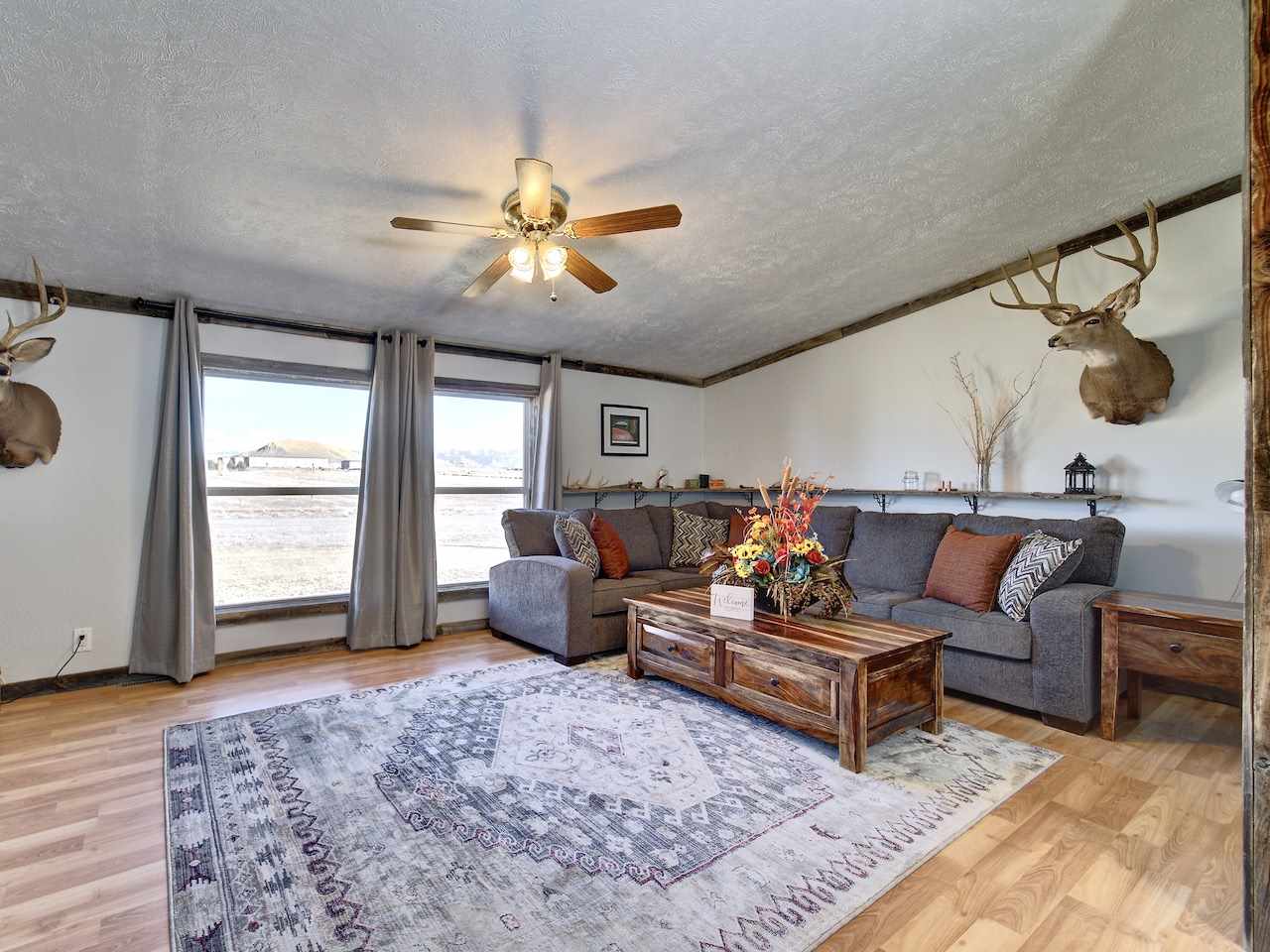 1675 North 1/2 Road Fruita, CO 81521 - Photo 12 of 31 a living room with furniture ceiling fan and a rug