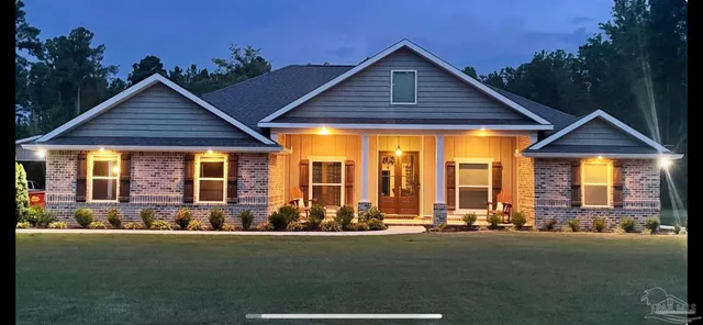 a view of outdoor space with garden and entertaining space