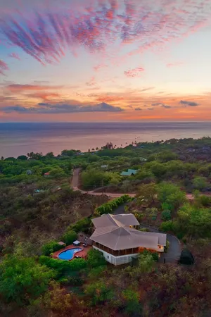 an aerial view of multiple house