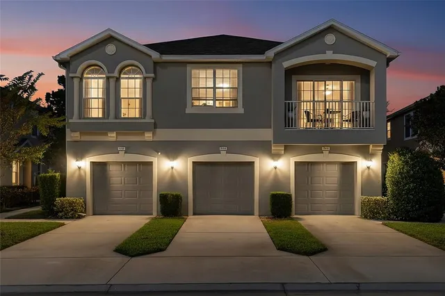 a front view of a house