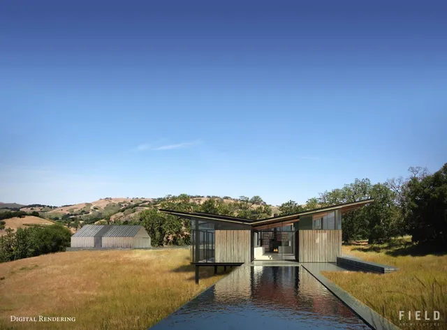 a view of houses with sky view