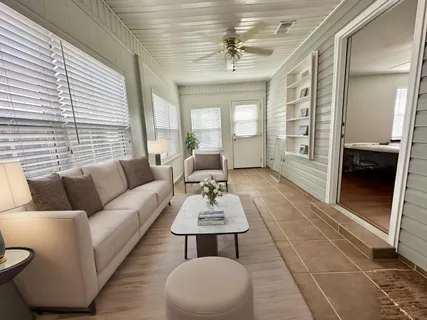 a view of a backyard of the house