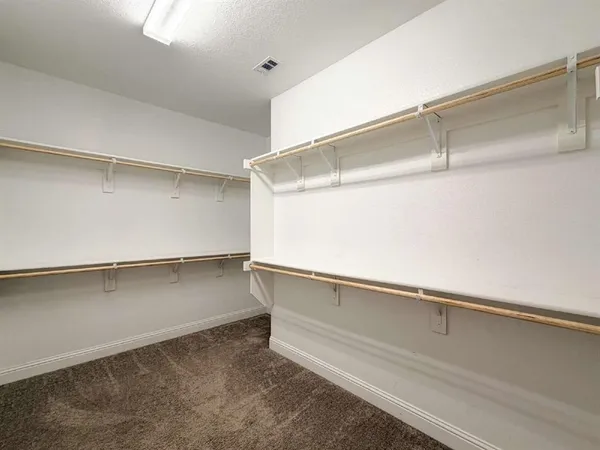 a close view of closet