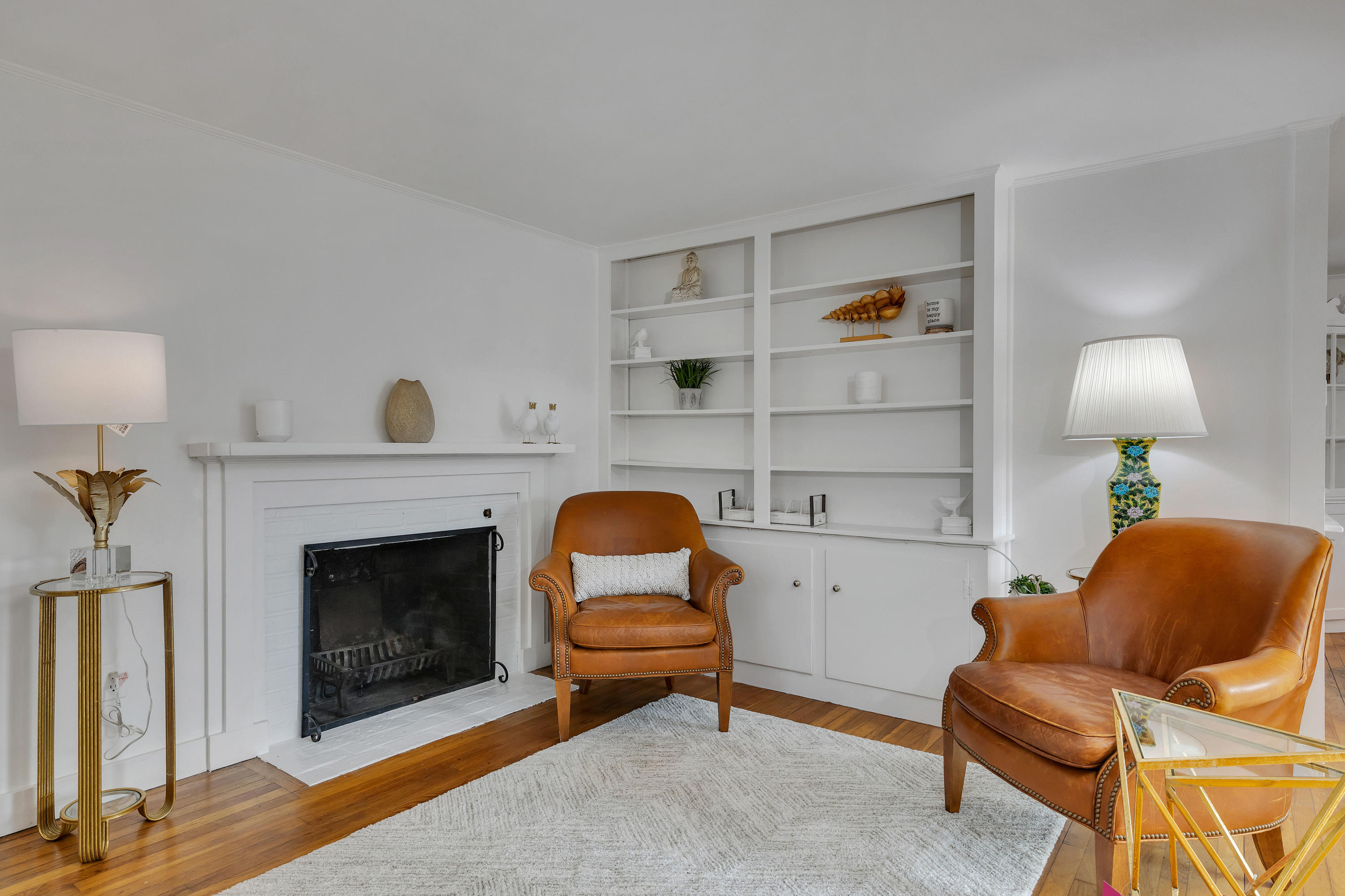 54 Murphy Road Hyannis, MA 02601 - Photo 5 of 24 a living room with furniture and a fireplace