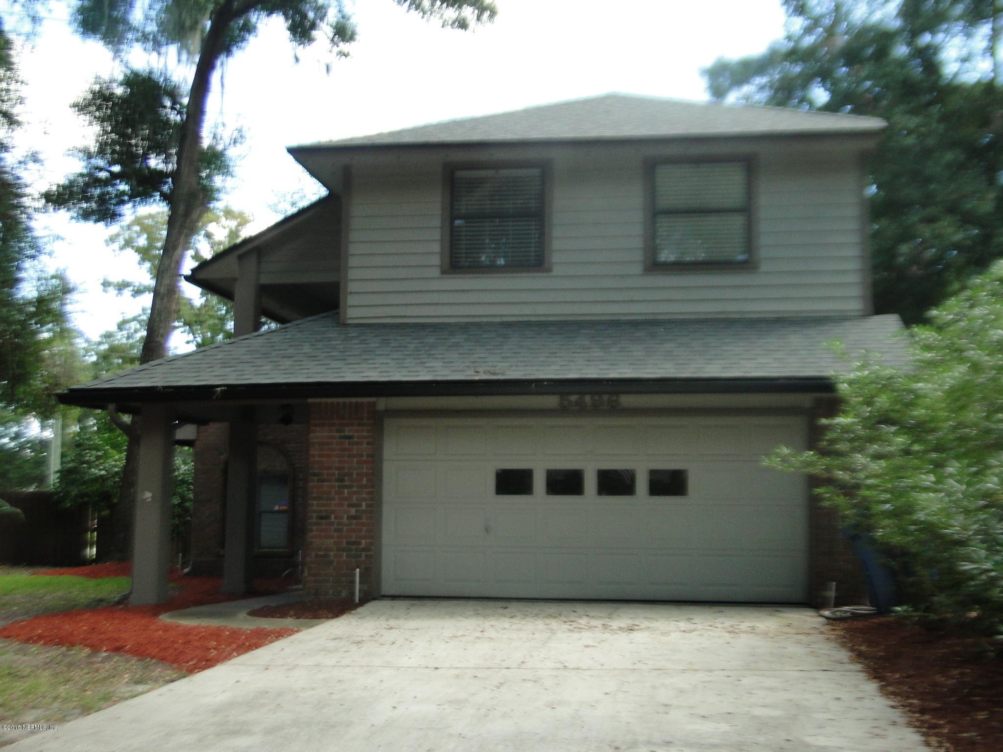 a front view of a house
