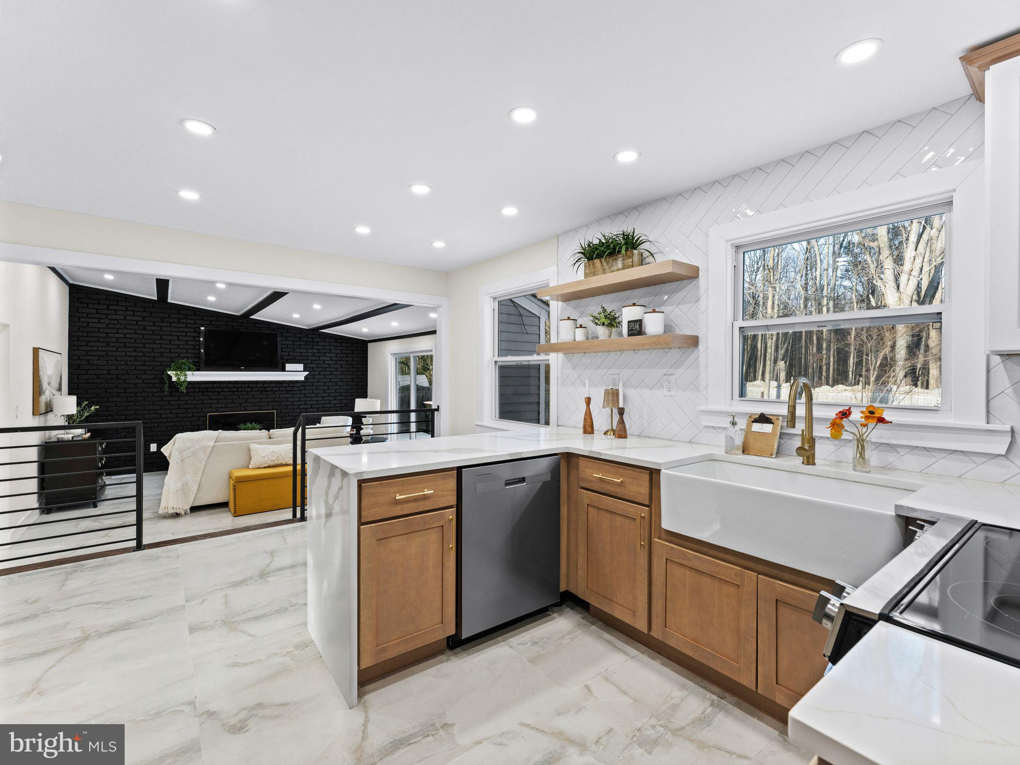 7 Charter Oak Road Clementon, NJ 08021 - Photo 12 of 48 a large kitchen with a large counter top space
