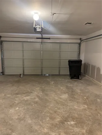 a view of a garage