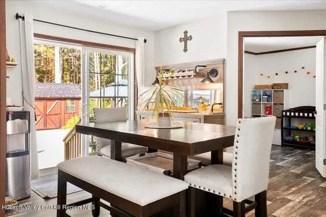 a kitchen with lots of counter top space