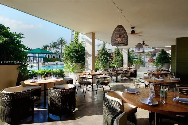 1100 West Avenue, Unit 1402 Miami Beach, FL 33139 - Photo 53 of 58 a view of a dining room with furniture window and outside view