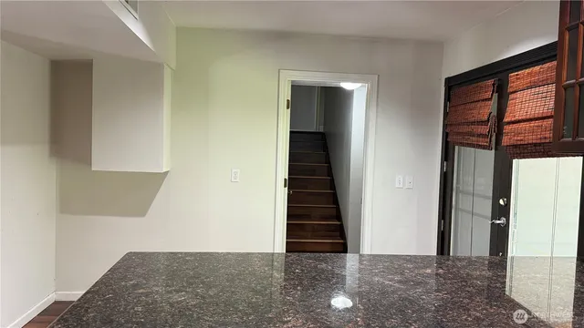 a view of an entryway with staircase