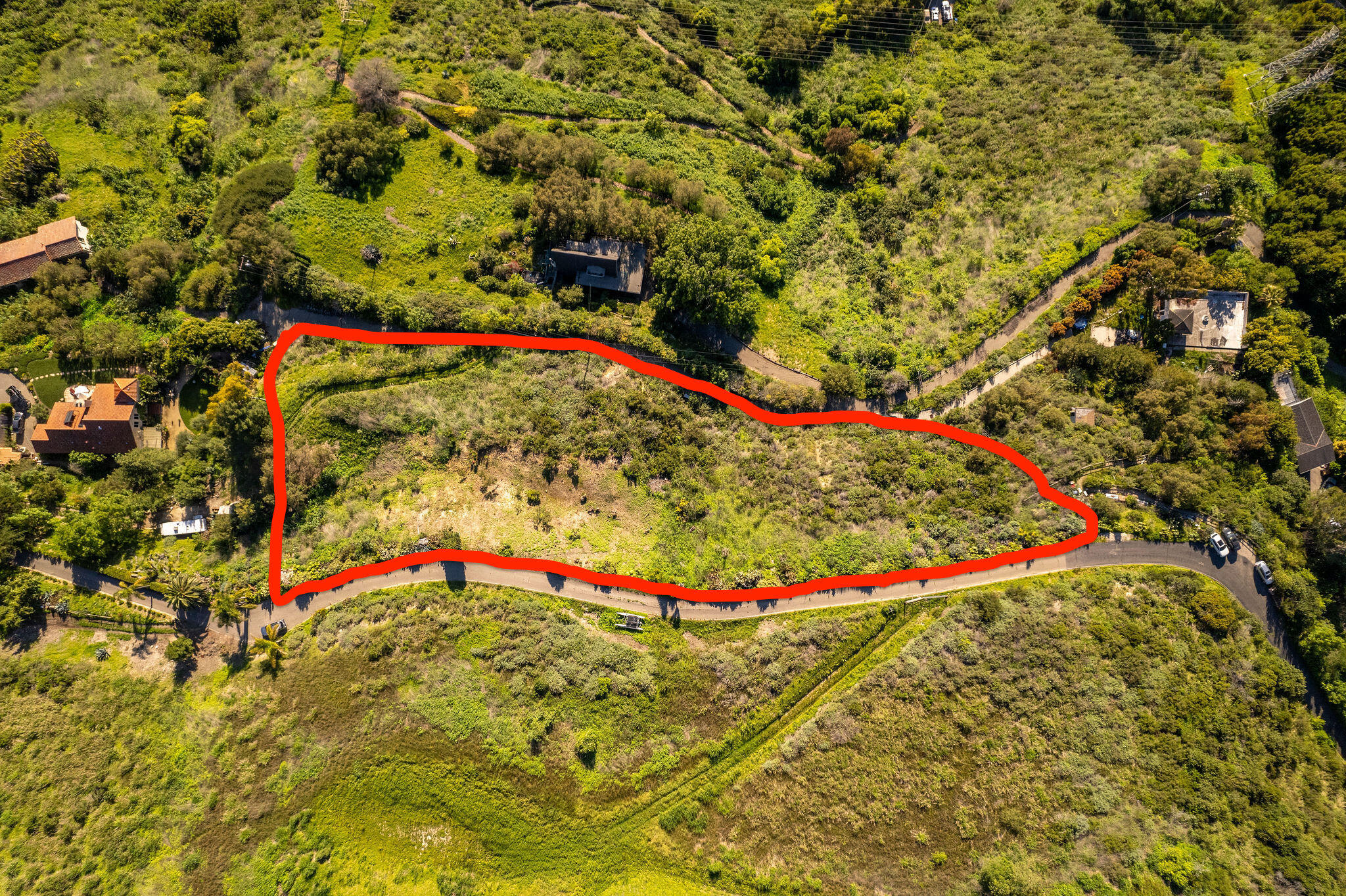 416 Ranchito Vista Road Montecito, CA 93108 - Photo 4 of 5 rough outline of lot lines