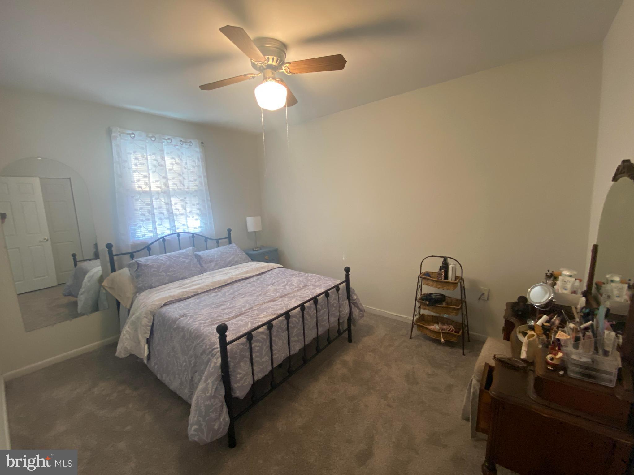 631 Walton Road Huntingtown, MD 20639 - Photo 22 of 34 Bedroom 2 w/ceiling fan and new carpet