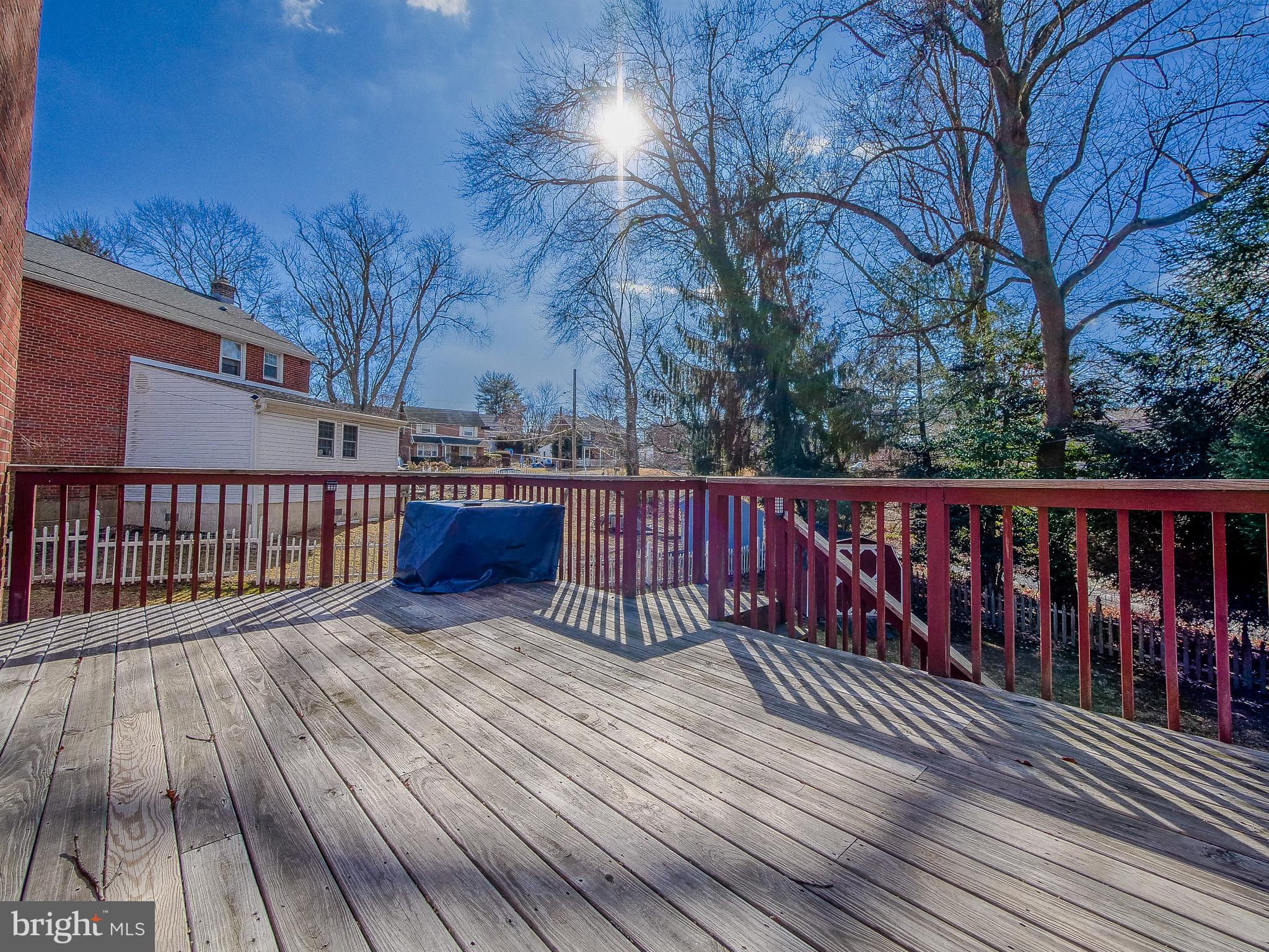 204 East Thomson Avenue Springfield, PA 19064 - Photo 25 of 58 a view of deck with wooden floor and fence
