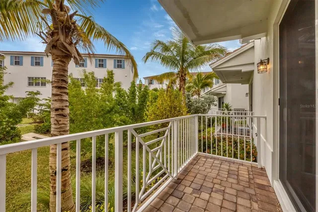 an aerial view of multiple houses