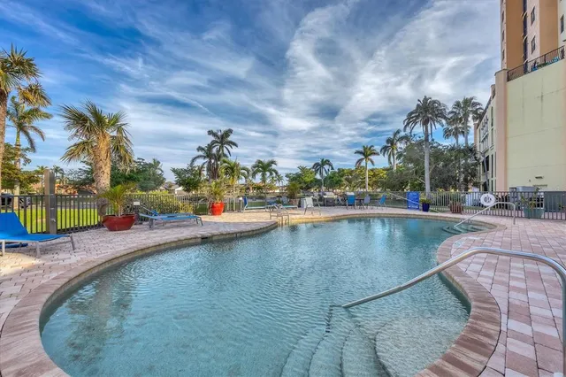 a view of a building with a street