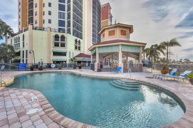 a view of an entrance of the building