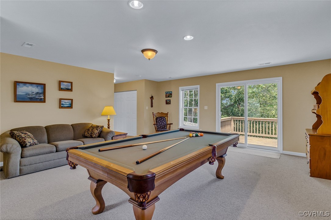 781 Coan Haven Road Lottsburg, VA 22511 - Photo 33 of 50 a room with pool table and windows