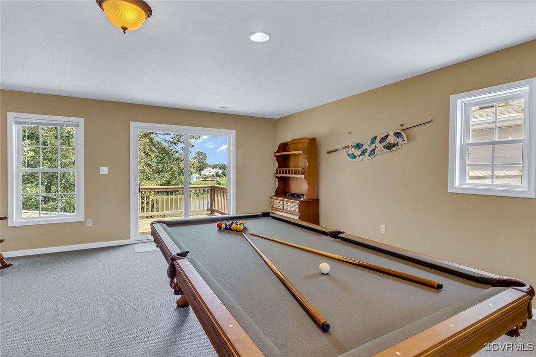 781 Coan Haven Road Lottsburg, VA 22511 - Photo 34 of 50 a room with furniture pool table and window