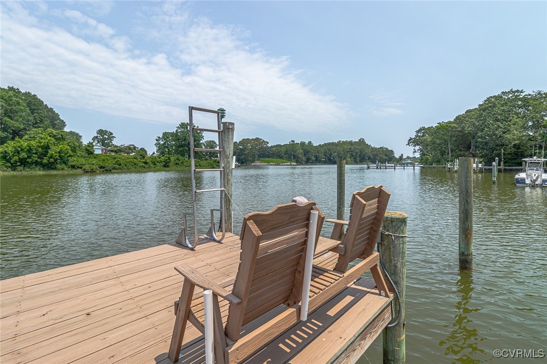 781 Coan Haven Road Lottsburg, VA 22511 - Photo 48 of 50 a view of a lake from balcony with furniture