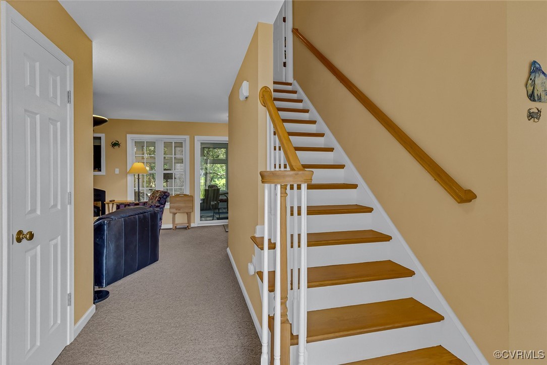 781 Coan Haven Road Lottsburg, VA 22511 - Photo 6 of 50 a view of a hallway with wooden floor and entryway