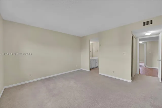 a view of an empty room