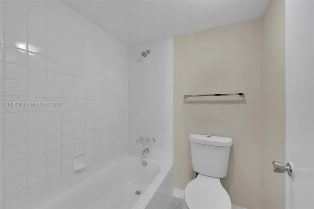 a room with a washing machine