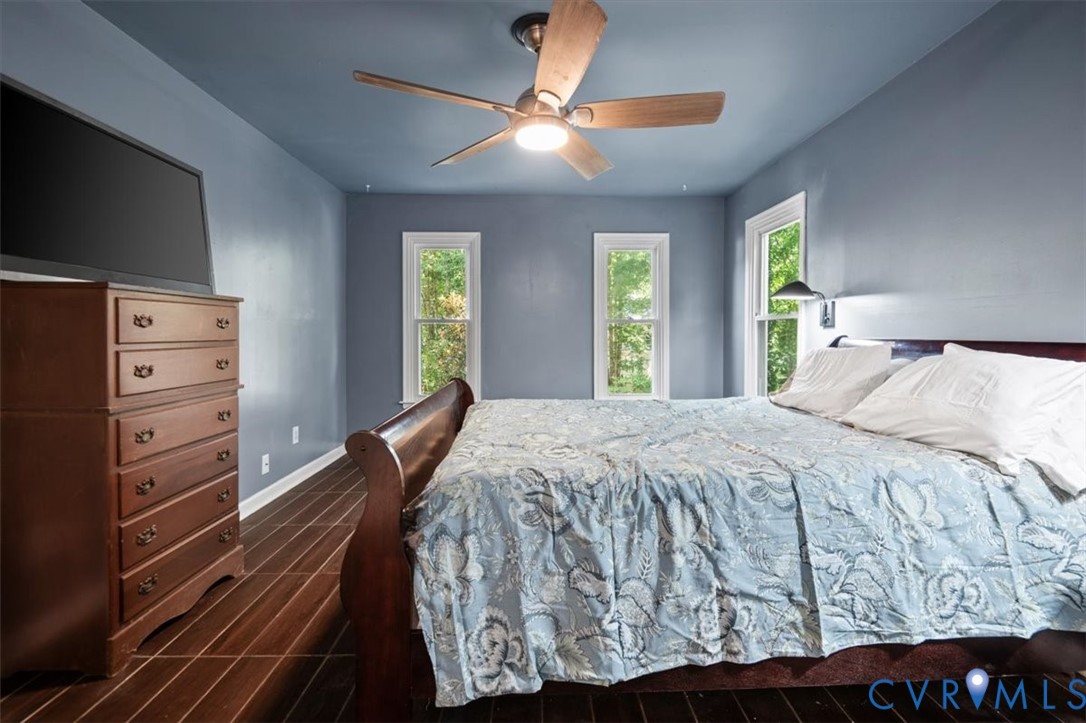 5902 Mill Spring Road Midlothian, VA 23112 - Photo 28 of 40 Primary Bedroom with dark tile floors and ceiling