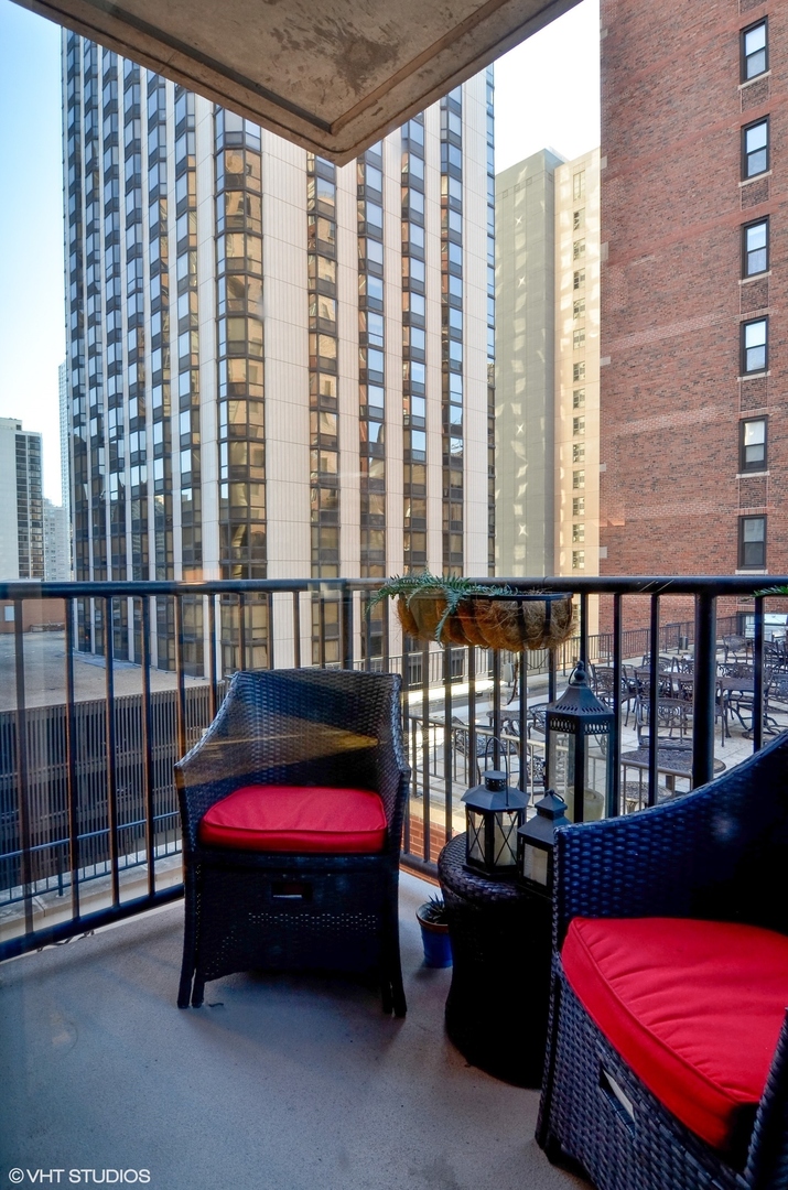 1122 North Dearborn Street, Unit 7A Chicago, IL 60610 - Photo 16 of 25 a view of balcony with outdoor seating