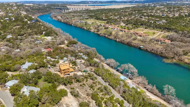 an aerial view of ocean residential house with outdoor space