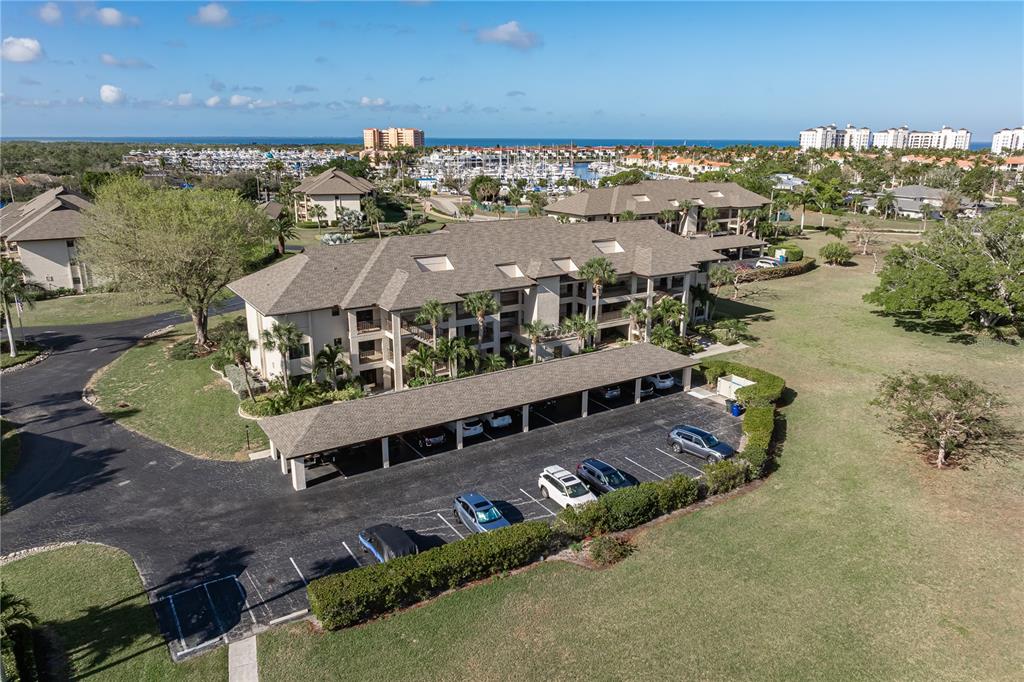 2 Pirates Lane, Unit 23B Punta Gorda, FL 33955 - Photo 17 of 70 an aerial view of a house with a swimming pool