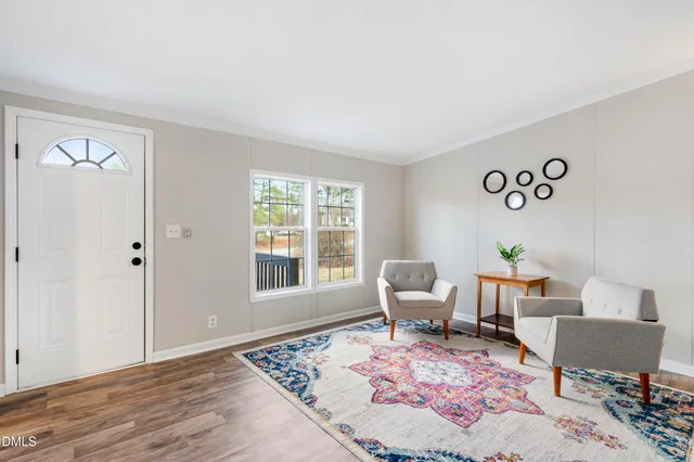 a view of road with large house