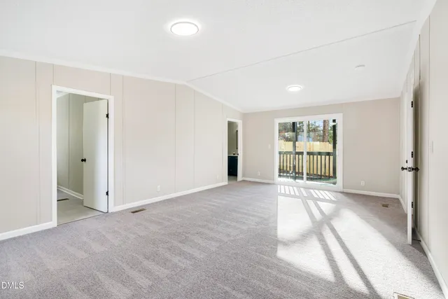 a view of an empty room