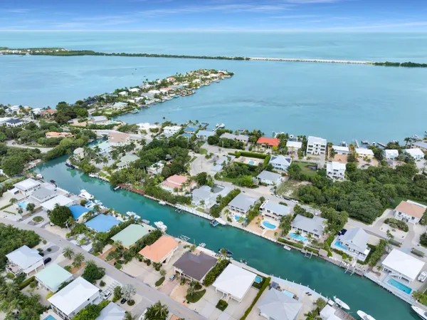 a view of a city and ocean view
