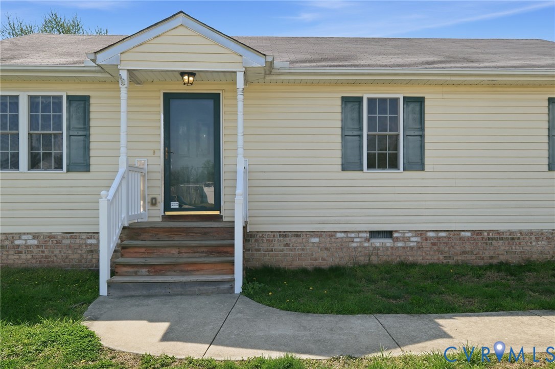 4600 Blackberry Patch Road Henrico, VA 23231 - Photo 23 of 26 Doorway to property featuring crawl space and roof