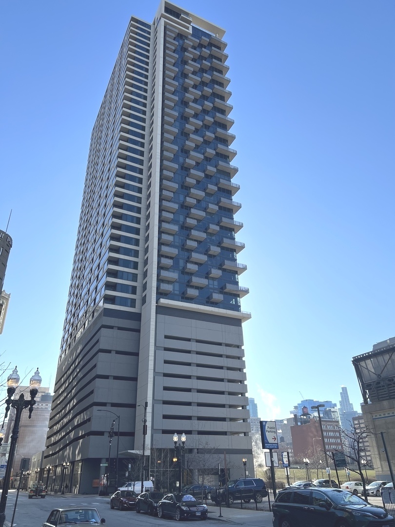 a front view of a building