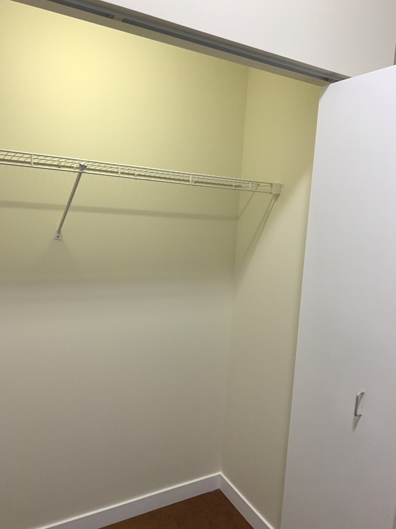 235 West Van Buren Street, Unit 3820 Chicago, IL 60607 - Photo 27 of 38 a view of a room with racks on the wall